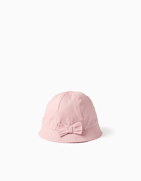 Fille-Accessoires-Chapeau-Bob en sergé avec nœud appliqué