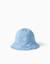 Bob en jean réversible avec imprimé floral Bleu clair 1 - vertbaudet enfant 