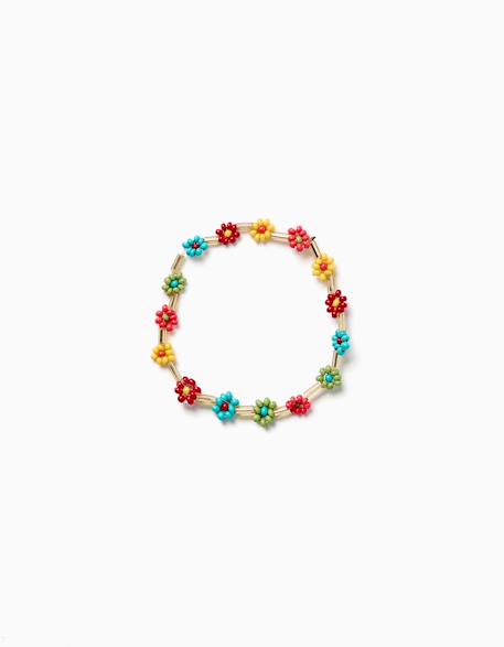Fille-Accessoires-Bracelet à perles florales