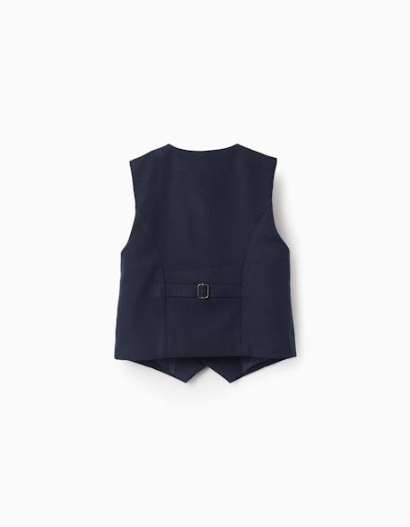 Gilet sans manches en piqué avec poches décoratives Bleu 2 - vertbaudet enfant 