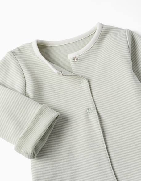 Veste réversible en coton Vert clair 3 - vertbaudet enfant 