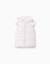 Doudoune sans manches à capuche et motif Beige clair 1 - vertbaudet enfant 