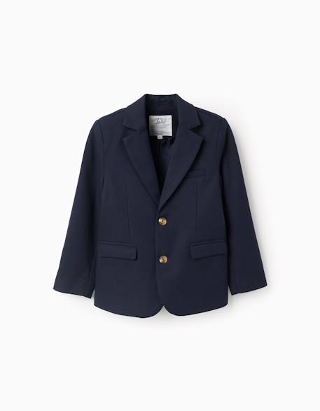 Garçon-Blazer en piqué avec poches à rabat