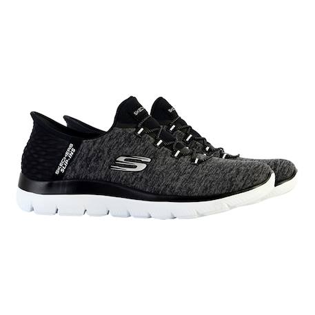 Baskets basses à lacets Noir blanc+Noir multi+Violet marine 3 - vertbaudet enfant 