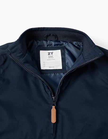 Veste avec doublure et capuche amovible Beige clair+Bleu 11 - vertbaudet enfant 