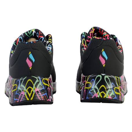 Baskets basses  à lacets Blanc+Noir 9 - vertbaudet enfant 