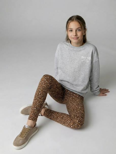 Legging long imprimé marron 3 - vertbaudet enfant 