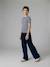 Pantalon large velours marine 2 - vertbaudet enfant 