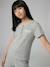Lot 2 pyjamas court et long gris chiné 15 - vertbaudet enfant 