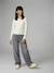 Pantalon large fille denim bleu moyen+denim gris 7 - vertbaudet enfant 