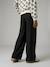 Pantalon large fille maille anthracite 6 - vertbaudet enfant 