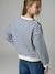 Sweat coupe large marine+marron+vanille 5 - vertbaudet enfant 