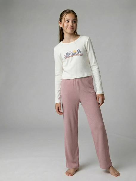 Lot 2 pyjamas court et long gris chiné 3 - vertbaudet enfant 