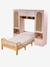 Tête de lit pont en cannage avec rangement rose 5 - vertbaudet enfant 