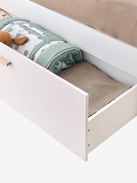 Lit double avec rangement 140x190cm blanc 5 - vertbaudet enfant 