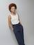 Pantalon en gaze de coton fille Jonen encre+kaki 2 - vertbaudet enfant 