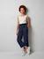 Pantalon en gaze de coton fille Jonen encre+kaki 1 - vertbaudet enfant 