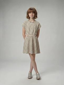 Robe maille fantaisie fille ajourée côtés  - vertbaudet enfant