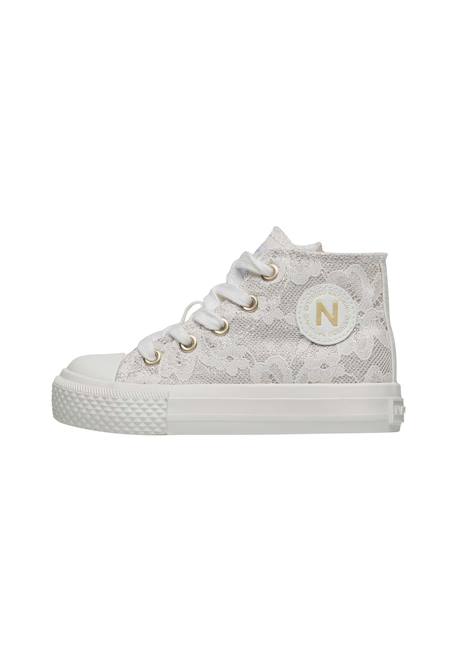 Baskets montantes en tissu ylfas. Blanc- 3 - vertbaudet enfant 