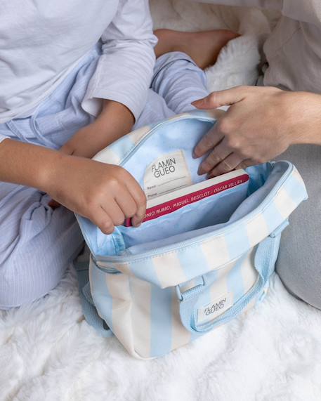 Sac a dos enfant polyester Bleu+Rose 3 - vertbaudet enfant 