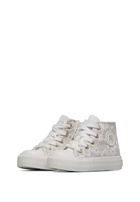 Baskets montantes en tissu ylfas. Blanc- 5 - vertbaudet enfant 