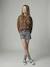 Sweat coupe large marine+marron+vanille 11 - vertbaudet enfant 