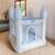 Chateau gonflable pvc avec gonfleur Bleu+Rose 2 - vertbaudet enfant 