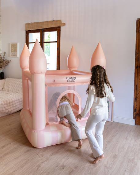 Chateau gonflable pvc avec gonfleur Bleu+Rose 11 - vertbaudet enfant 