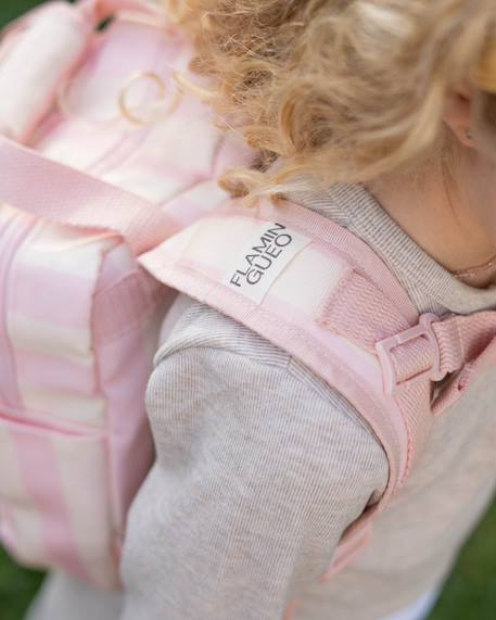 Sac a dos enfant polyester Bleu+Rose 12 - vertbaudet enfant 