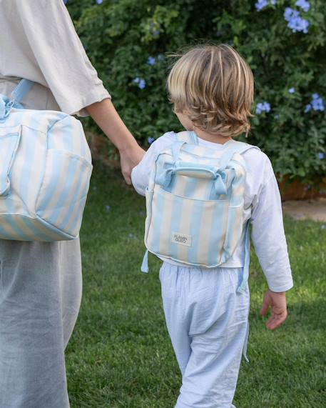 Sac a dos enfant polyester Bleu+Rose 5 - vertbaudet enfant 