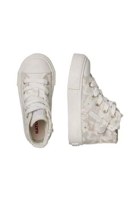 Baskets montantes en tissu ylfas. Blanc- 4 - vertbaudet enfant 