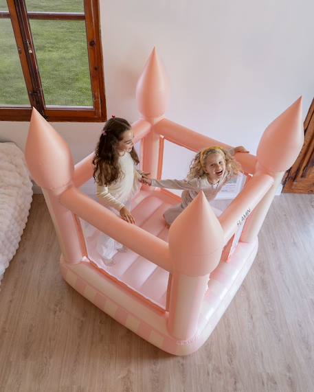 Chateau gonflable pvc avec gonfleur Bleu+Rose 10 - vertbaudet enfant 