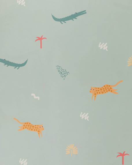 Serviette de plage enfant microfibre Bleu+Vert 10 - vertbaudet enfant 
