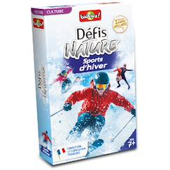 Jouet-Jeu de cartes - défis nature - sports d'hiver - dès 7 ans - 2 à 6 joueurs - fabriqué en france et éco-conçu