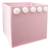 Bac de rangement pompons - yuki Marron caramel+Rose 6 - vertbaudet enfant 