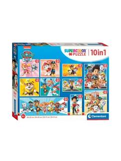 Jouet-Puzzle pat' patrouille coffret 10 puzzles mélangés – carton résistant – dès 4 ans