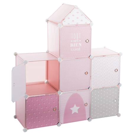 Casiers de rangement enfant chàteau Rose 2 - vertbaudet enfant 