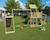 Aire de jeux avec toboggan 2,20 m zesty xpression xl - 14 enfants Bois 4 - vertbaudet enfant 