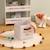 Panier de rangement intissé - fluffy Blanc 1 - vertbaudet enfant 