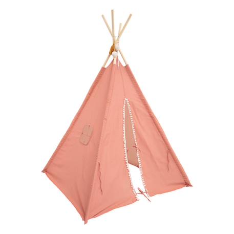 Tipi enfant - wapi Beige lin+Bleu+Rose 14 - vertbaudet enfant 