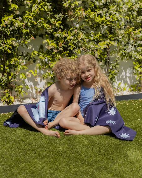 Serviette de plage enfant microfibre Bleu+Vert 5 - vertbaudet enfant 