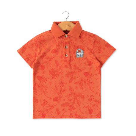 Polo manches courtes 100% coton garçon Orange citrouille 2 - vertbaudet enfant 