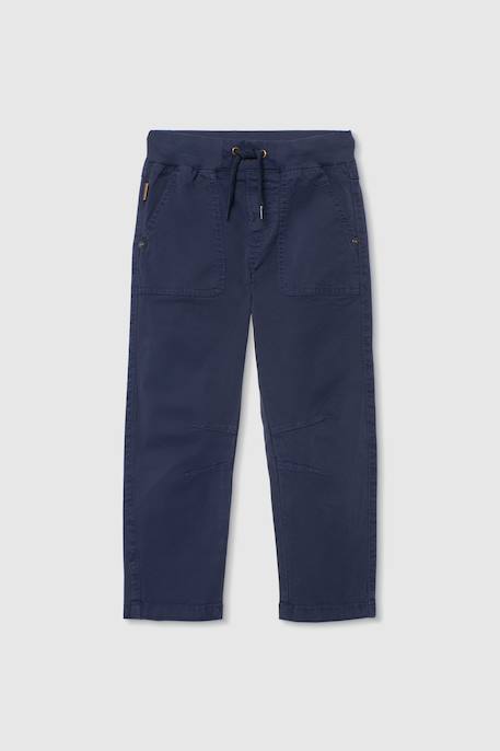 Pantalon garçon en coton Bleu 1 - vertbaudet enfant 