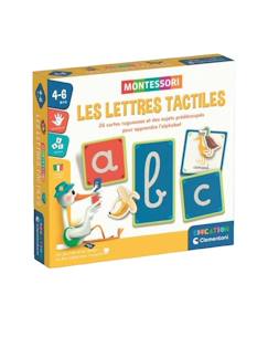 Jouet-Jeux éducatifs-Lire, écrire, compter et heure-Jeu éducatif montessori – apprentissage tactile de l'alphabet – dès 4 ans
