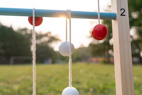 Jeu de golf sur échelle 2 en 1 en bois fsc - jeu extérieur - jeu d'adresse Multicolore 3 - vertbaudet enfant 