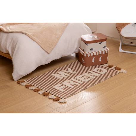 Tapis enfant en coton - Scott Marron 1 - vertbaudet enfant 