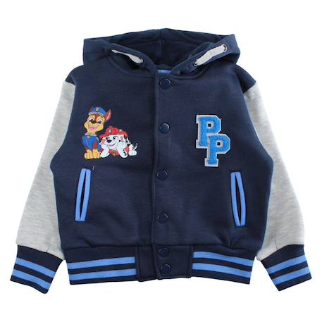 Ensemble jogging garçon veste capuche et pantalon imprimé paw patrol Marine 2 - vertbaudet enfant 