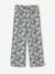 Pantalon fille large motifs fleurs Léopard+vanille+vert 12 - vertbaudet enfant 