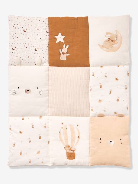 Tapis de sol patchwork coton beige 5 - vertbaudet enfant 