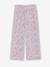 Pantalon fille large motifs fleurs Léopard+vanille+vert 6 - vertbaudet enfant 